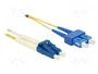 DeLOCK 84802 Cable de fibra óptica LC Duplex a SC Duplex Singlemode OS2 5 m