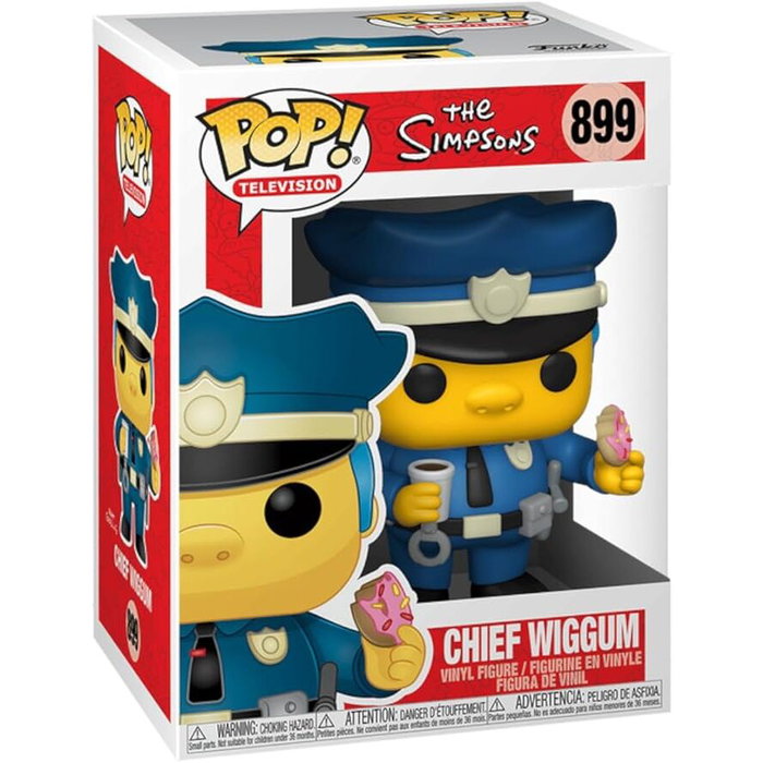 Funko POP Simpsons Figura Jefe Wiggum Figura Vinilo 9cm Caja Regalo