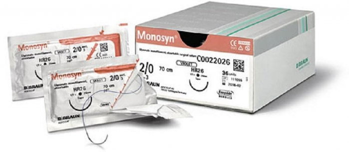 B. Braun MONOSYN UNDYED 4/0 DS12 70cm 36uds