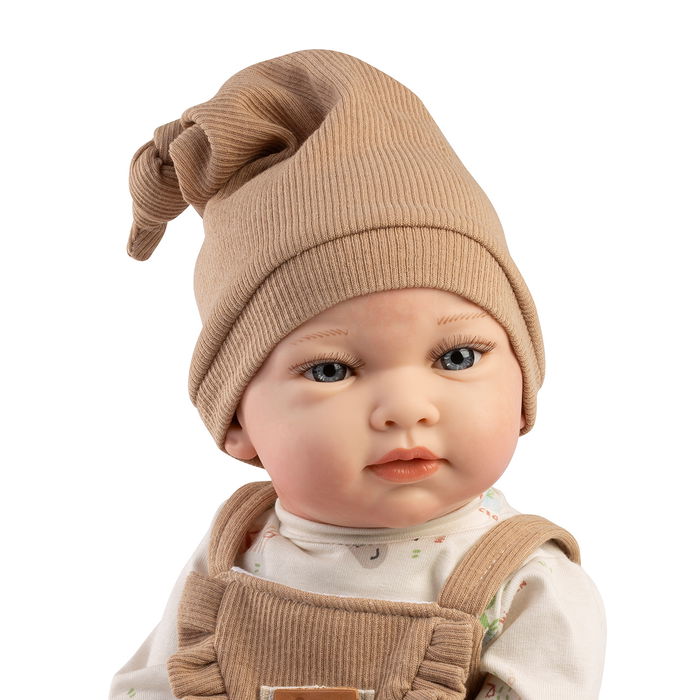 Muñecas Guca Muñeco Reborn Nil 42Cm 10278 Muñeca pintada a mano, cuerpo de tela y extremidades de vinilo