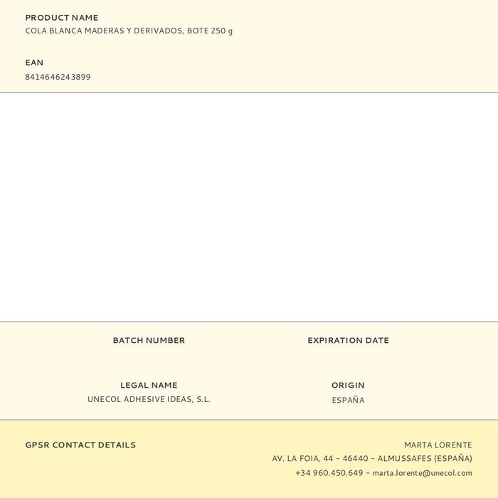 Supertite Cola Blanca Maderas y Derivados Bote 250 g A2438 Supertite Cola Blanca Maderas y Derivados Bote 250 g A2438