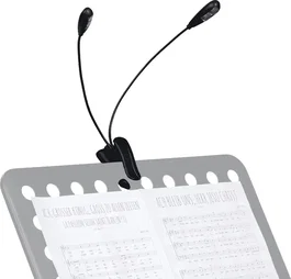 RTX Lámpara Atril Dual Flexible con Clip 4 LEDs