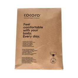 Cocoro Braguita Menstrual Negra/Gris Flujo Abundante Talla 4