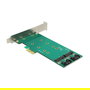 DeLOCK Tarjeta PCI Express x1 con 2 Puertos Internos M.2 Key B SATA de 110 mm - Factor de Forma Low Profile, Compatible con Windows/Linux, Incluye Cables