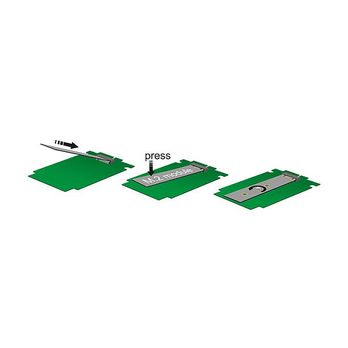 DeLOCK Tarjeta de expansión 2x M.2 Key B a 2x SATA 7-pin Perfil bajo DeLOCK Tarjeta de expansión 2x M.2 Key B a 2x SATA 7-pin Perfil bajo
