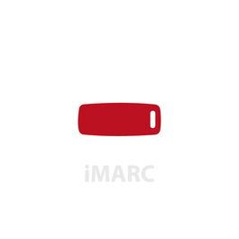 Placa identificativa para collar Imarc Baggage Rojo