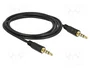 DeLOCK 83436 Cable de audio 3,5 mm 4 Pin macho a macho 2 m negro