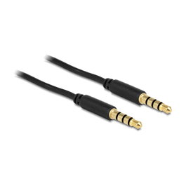 DeLOCK Cable de Audio 3,5 mm Macho a Macho 2 m Negro