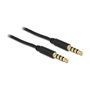 DeLOCK Cable de Audio 3,5 mm Macho a Macho 2 m Negro