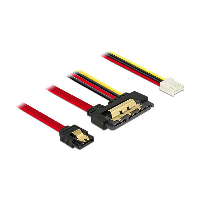DeLOCK 85234 Cable SATA III 7-pin + Molex a SATA 22-pin, 30 cm DeLOCK 85234 Cable SATA III 7-pin + Molex a SATA 22-pin, 30 cm