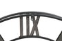 DKD Home Decor Reloj de Pared de Metal y Ratán 100x100 cm Natural y Negro