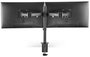 eSTUFF Soporte de Escritorio para Doble Monitor con Ajuste Ergonómico y Gestión de Cables