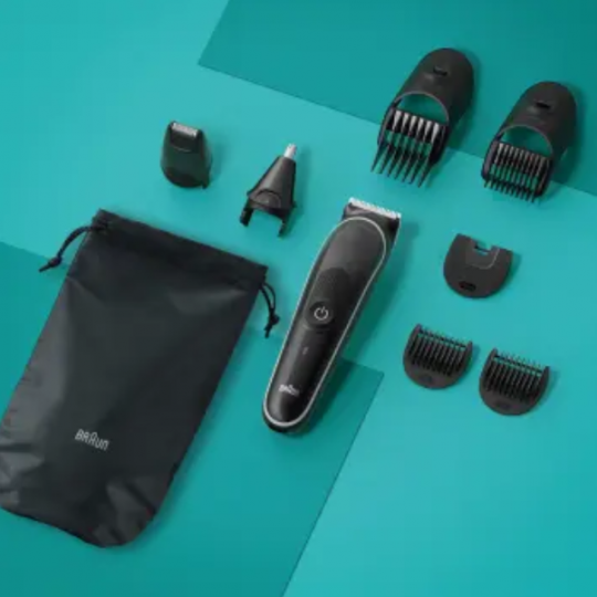 Braun Series 3 MGK3440 Kit Recortadora 8 en 1 para Barba Cabello Nariz y Orejas Recorte Preciso