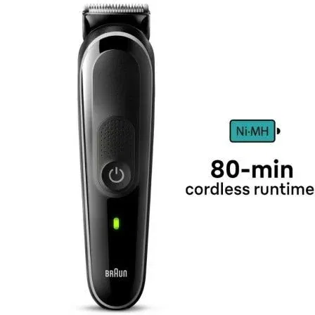 Braun Recortadora Series 3 All in One Style Kit MGK3440, Recargable e Inalámbrica, Incluye Batería, 8 Accesorios para Barba, Pelo, Nariz y Orejas