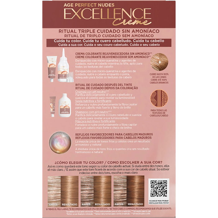 L'Oréal Paris Excellence Crème 6.03-Castaño Claro L'Oréal Paris Excellence Crème 6.03-Castaño Claro