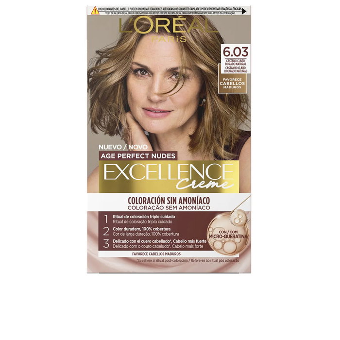 L'Oréal Paris Excellence Crème 6.03-Castaño Claro L'Oréal Paris Excellence Crème 6.03-Castaño Claro