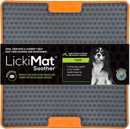 Lickimat Soother Tuff Comedero Antiestrés Naranja
