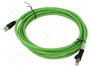 TELEGÄRTNER Patch cord Cat 6a S/FTP 3m verde