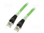 TELEGÄRTNER Patch cord Cat 6a S/FTP 3m verde