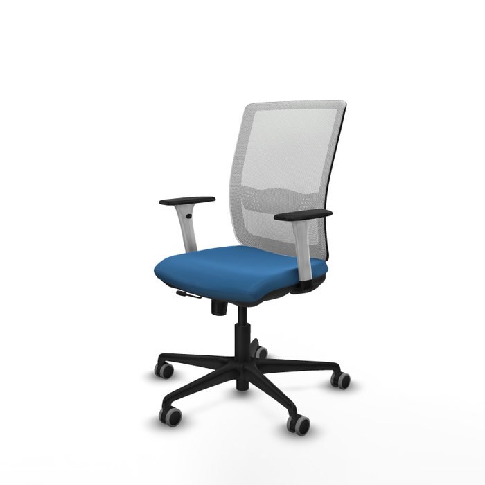 PIQUERAS Y CRESPO Silla de oficina Haches con mecanismo Sincro/Traslack, Azul claro y Blanco PIQUERAS Y CRESPO Silla de oficina Haches con mecanismo Sincro/Traslack, Azul claro y Blanco