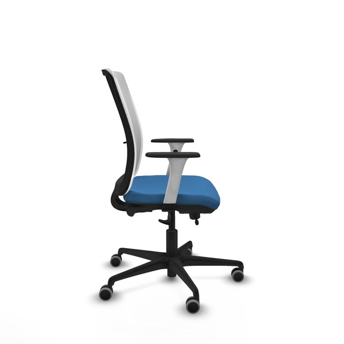 PIQUERAS Y CRESPO Silla de oficina Haches con mecanismo Sincro/Traslack, Azul claro y Blanco PIQUERAS Y CRESPO Silla de oficina Haches con mecanismo Sincro/Traslack, Azul claro y Blanco