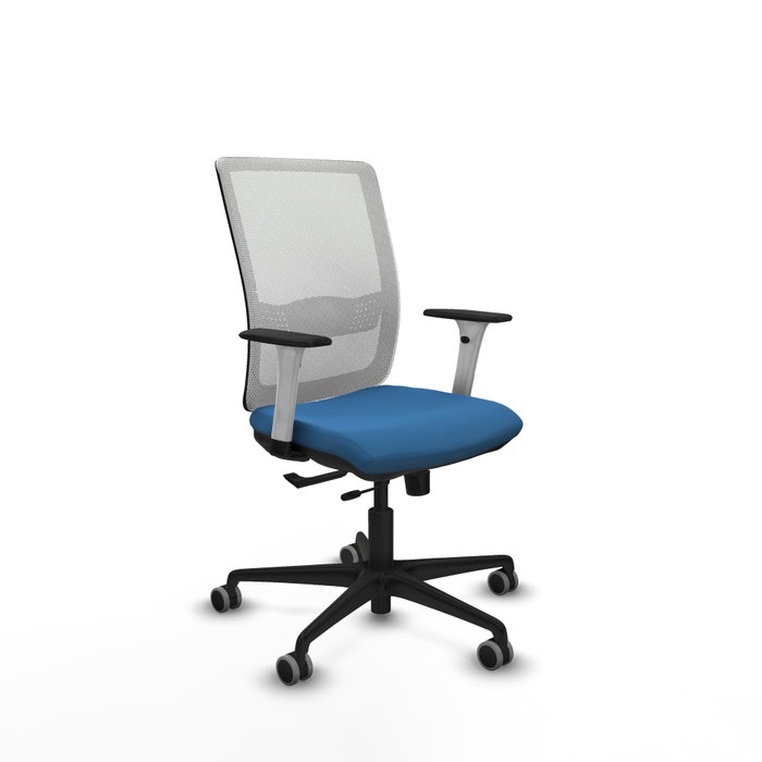 PIQUERAS Y CRESPO Silla de oficina Haches con mecanismo Sincro/Traslack, Azul claro y Blanco PIQUERAS Y CRESPO Silla de oficina Haches con mecanismo Sincro/Traslack, Azul claro y Blanco