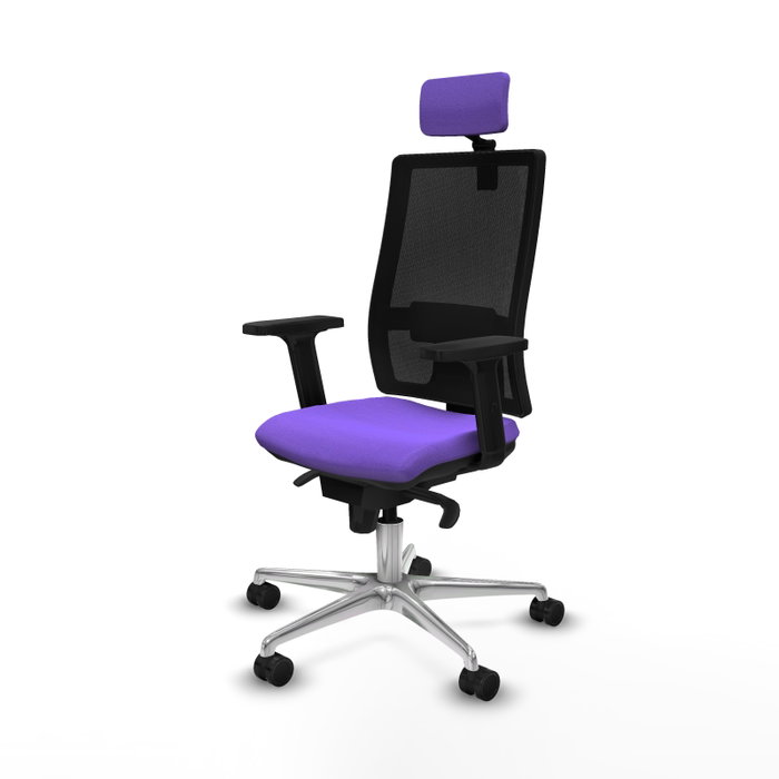PIQUERAS Y CRESPO Silla de oficina Horna con mecanismo Sincro, Lila y Negro PIQUERAS Y CRESPO Silla de oficina Horna con mecanismo Sincro, Lila y Negro