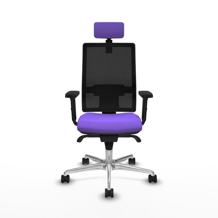 PIQUERAS Y CRESPO Silla de oficina Horna con mecanismo Sincro, Lila y Negro PIQUERAS Y CRESPO Silla de oficina Horna con mecanismo Sincro, Lila y Negro