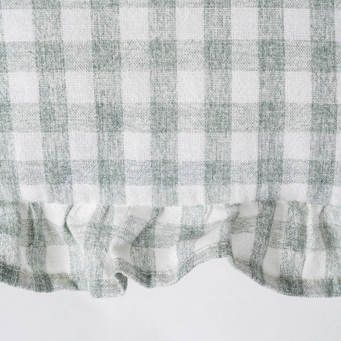 Cojín Cuadros Gris Algodón 50 X 30 cm (Set de 2)