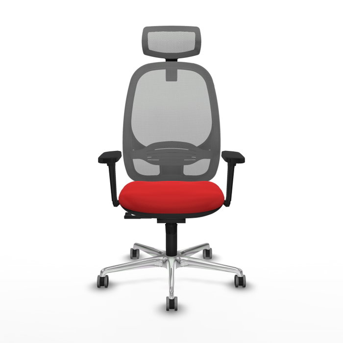 PIQUERAS Y CRESPO Silla de oficina Cilanco con mecanismo Sincro, Rojo y Gris PIQUERAS Y CRESPO Silla de oficina Cilanco con mecanismo Sincro, Rojo y Gris