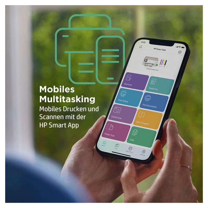 HP ENVY Inspire 7224e Impresora Todo en Uno, Inyección de Tinta, Escáner, Copiadora, Wi-Fi, Color Beige