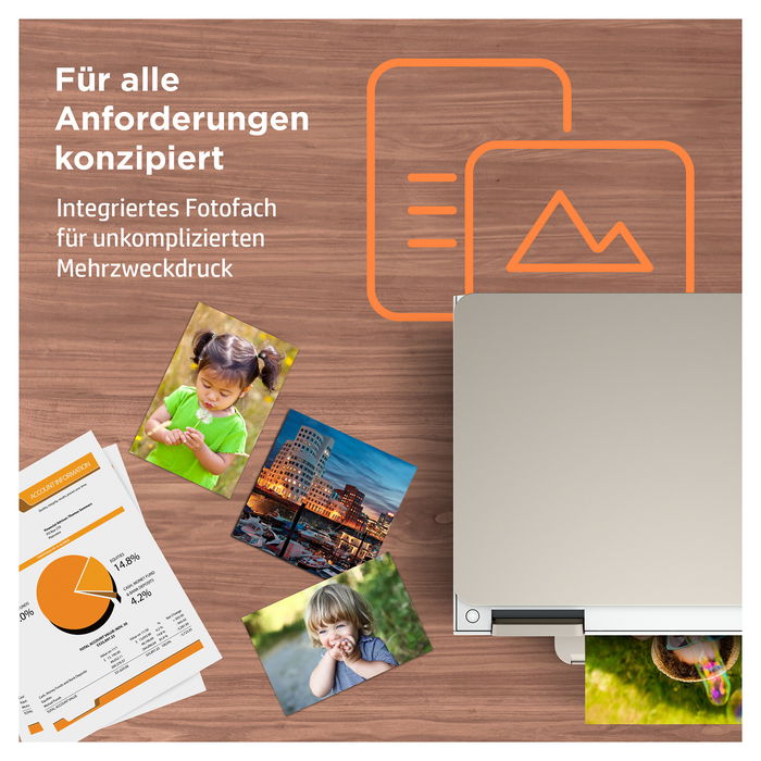 HP ENVY Inspire 7224e Impresora Todo en Uno, Inyección de Tinta, Escáner, Copiadora, Wi-Fi, Color Beige