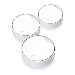 TP-Link DECO X50-PoE Sistema de Malla WiFi 6 (3-PACK) - Cobertura 600m², Doble Banda 2.4GHz/5GHz, Tecnología PoE