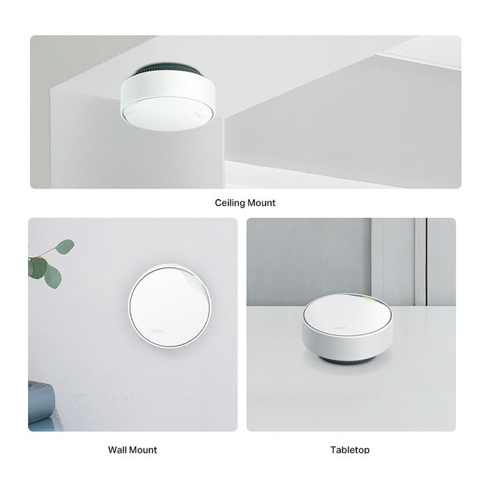 TP-Link DECO X50-PoE Sistema de Malla WiFi 6 (3-PACK) - Cobertura 600m², Doble Banda 2.4GHz/5GHz, Tecnología PoE