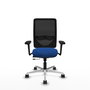 PIQUERAS Y CRESPO Silla de oficina Zulema Azul/Negro con Mecanismo Sincro/Traslack