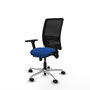PIQUERAS Y CRESPO Silla de oficina Zulema Azul/Negro con Mecanismo Sincro/Traslack
