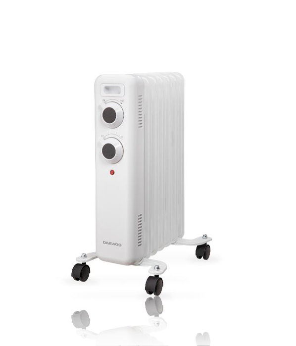 DAEWOO Radiador de aceite de 7 elementos 1500W - blanco