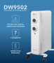 DAEWOO Radiador de aceite de 7 elementos 1500W - blanco