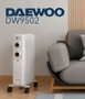 DAEWOO Radiador de aceite de 7 elementos 1500W - blanco