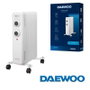 DAEWOO Radiador de aceite de 7 elementos 1500W - blanco