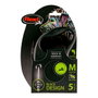 Flexi Black Design Correa Extensible de Cordón Negra, XS, 3m, hasta 8kg
