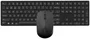 Rapoo 8020M Teclado y Ratón Inalámbricos Negro Layout Polaco Multimodo Bluetooth 2.4GHz