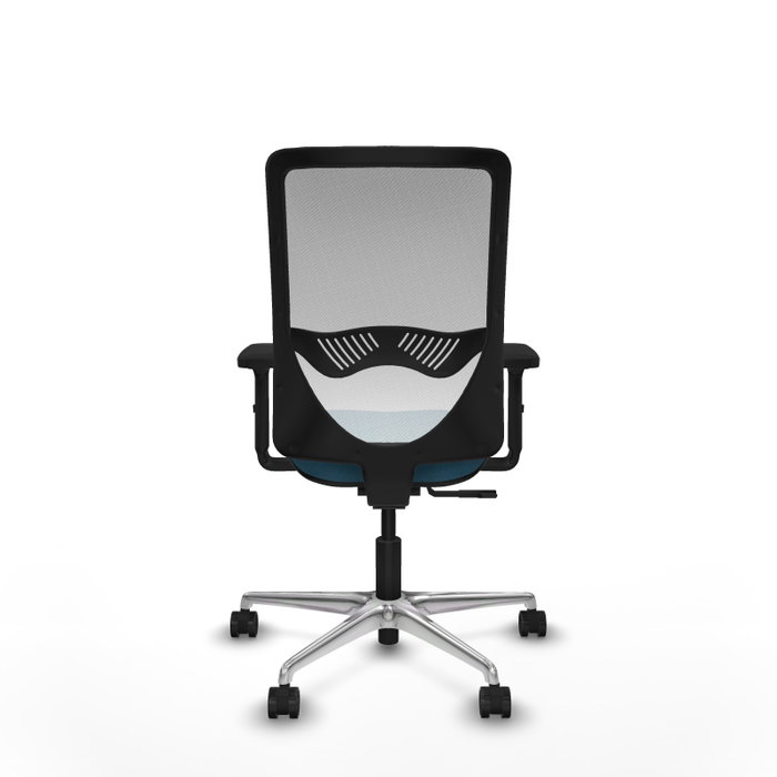 PIQUERAS Y CRESPO Silla de oficina Zulema con mecanismo Sincro, Verde petróleo y Blanco PIQUERAS Y CRESPO Silla de oficina Zulema con mecanismo Sincro, Verde petróleo y Blanco