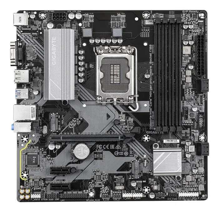 Gigabyte B760M D3HP Placa Base mATX Intel B760 LGA 1700 con 4 ranuras DDR5, 2x M.2 PCIe 4.0, USB-C frontal, HDMI, DP y D-Sub