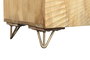 DKD Home Decor Mueble de TV Mandala Natural Mango y Metal