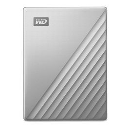 Western Digital WD My Passport Ultra Mac 5TB Plata USB-C/USB 3.0 Disco Duro Externo Metal finish RTL portable
