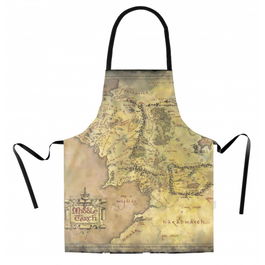 Sd toys Delantal El Señor de los Anillos Mapa Tierra Media Cocina Fanáticos Saga Aventuras