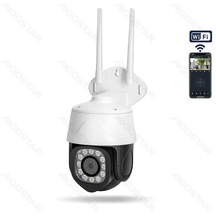 Aigostar Black Eyes Cámara de Videovigilancia WiFi PTZ Blanco Aigostar Black Eyes Cámara de Videovigilancia WiFi PTZ Blanco