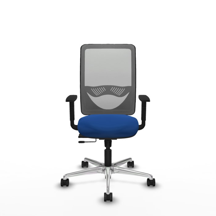 PIQUERAS Y CRESPO Silla de oficina Zulema con mecanismo Sincro/Traslack Azul y Gris
