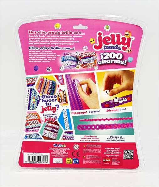 Bizak Set de 12 Pulseras Perfumadas Jelly Bands para Diseñar Bizak Set de 12 Pulseras Perfumadas Jelly Bands para Diseñar